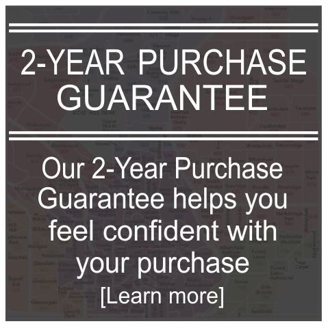 2-Year Purchase Guarantee helps you feel confident with your purchase 